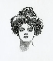 Ein Gibson-Mädchen, ca. 1902